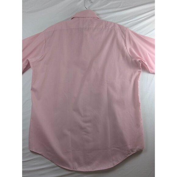Vintage Kmart Permanent Press Pink Long Sleeve Dress Shirt Button Up Mens 15.5 - Picture 2 of 12